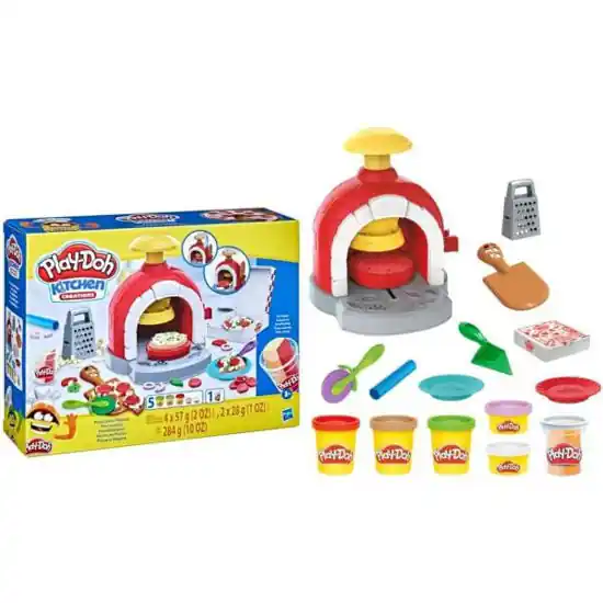 HORNO PIZZAS PLAY-DOH 6 BOTES + UTENSILIOS Precio Reducido