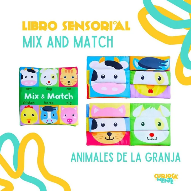 Libro Sensorial Mix & Match Fruit Curiosamente Compra Hoy