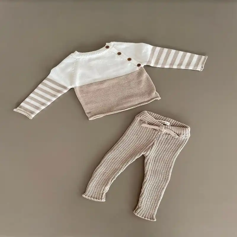 Oferta Conjunto Bodina Adriel Crema 0-3M