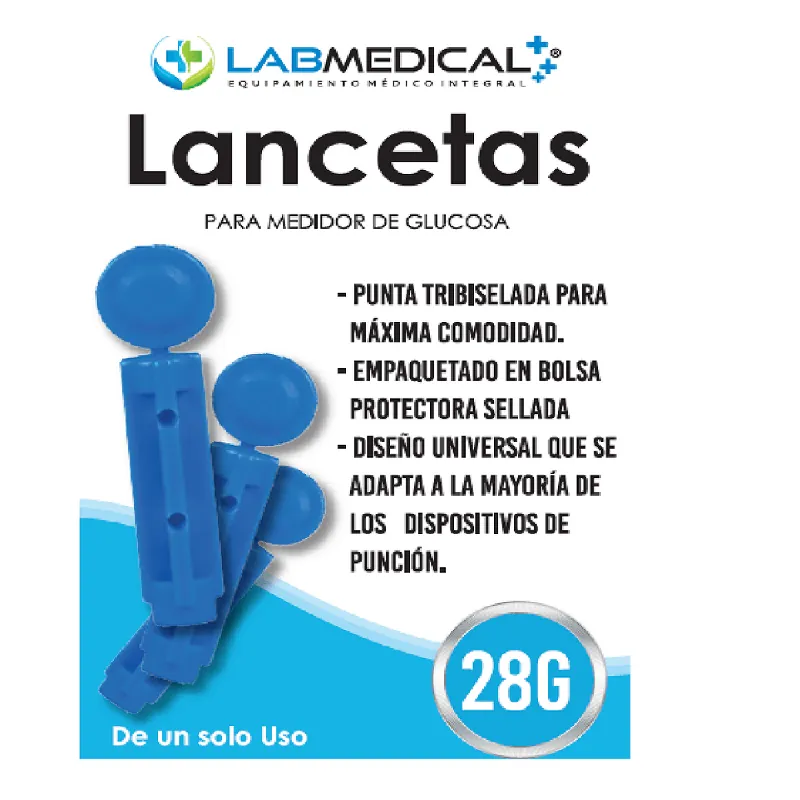 Máxima Calidad Lancetas para Glucosa Labmedical x 100 unidades
