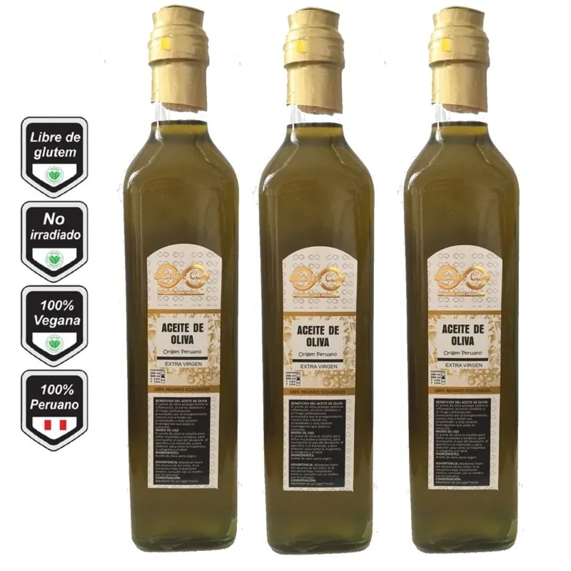 Aceite de Oliva Extra Virgen 500ml Alkaline Care x 3 Mayoreo