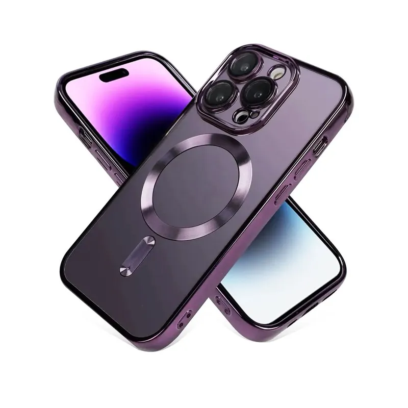 Case Magsafe para iPhone 14 Pro Max Morado Premium