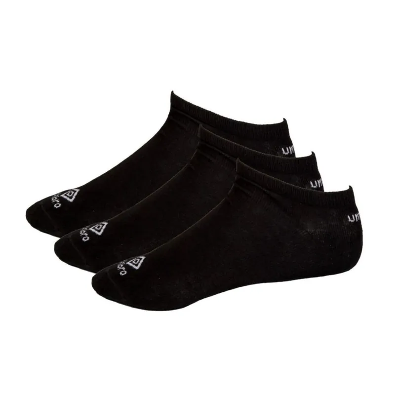 Medias Umbro Unisex 3 Negro Talla L Mayoreo
