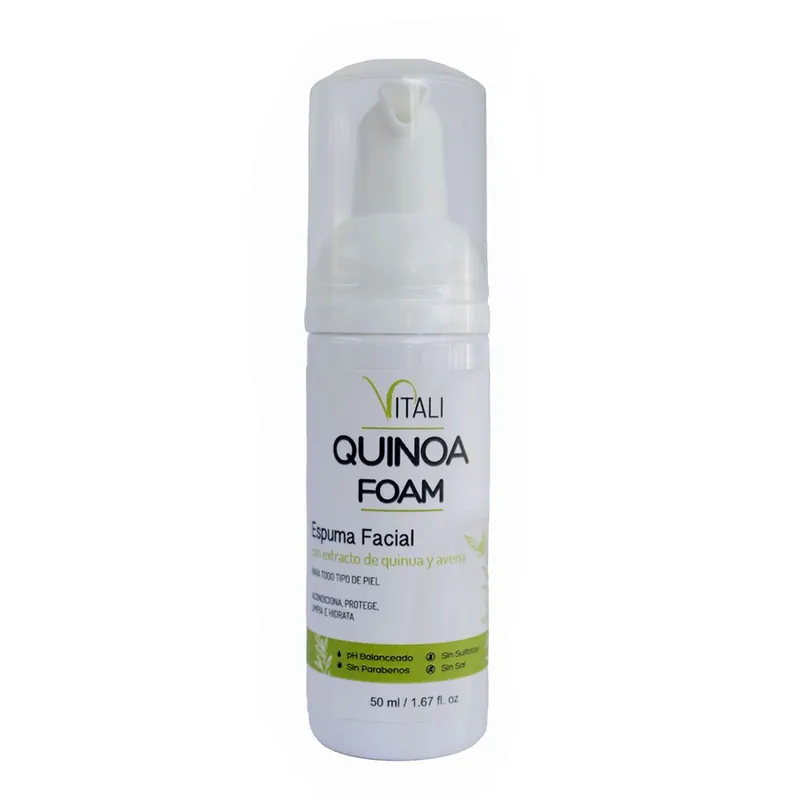 Limpiadora Espuma Facial Vitali Quinoa Foam 50 ml Entrega Rápida