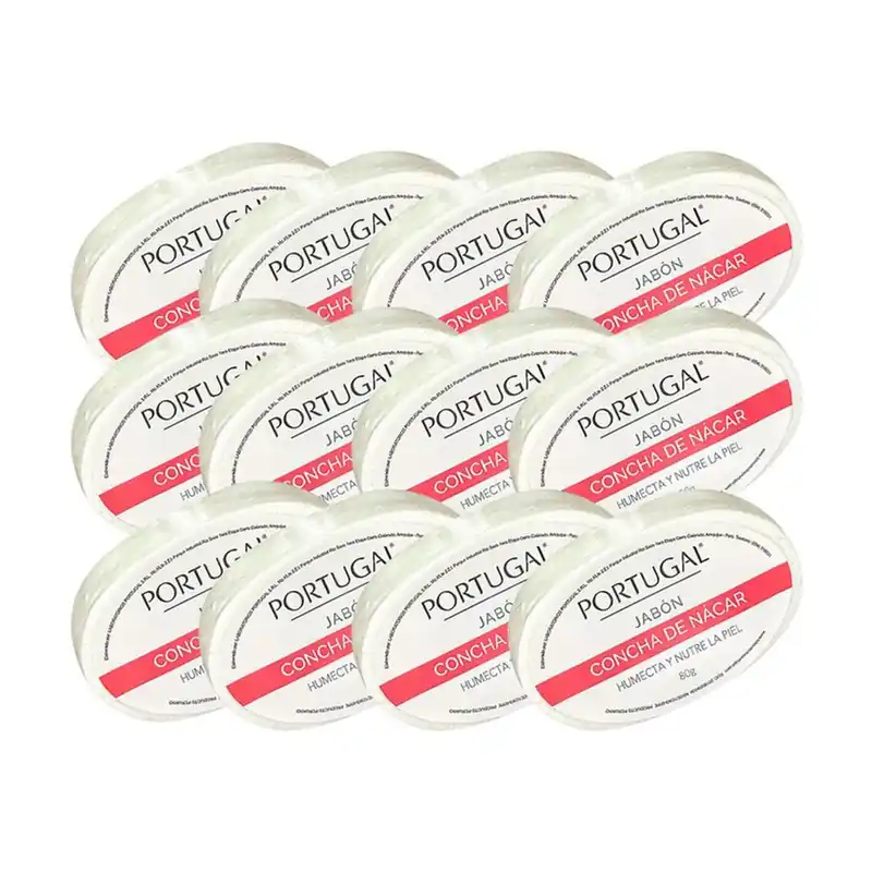 A Buen Precio Jabon Concha de Nacar Portugal 80 Gramos 12 Unidades