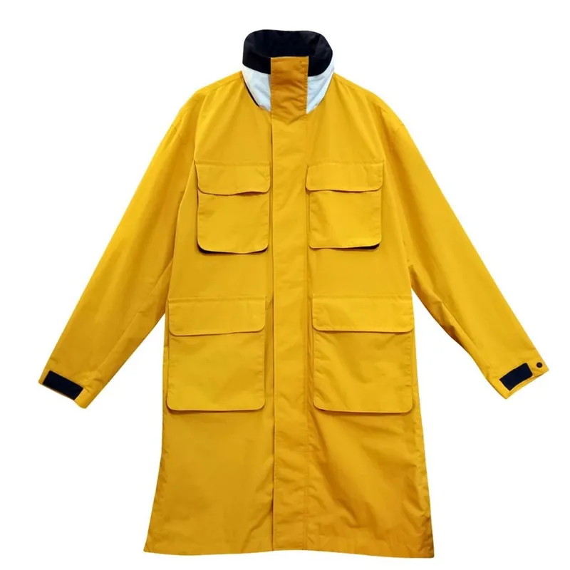 Abrigo Cortaviento para Hombre Tommy Hilfiger Impermeable Color Amarillo Talla S Artesanal